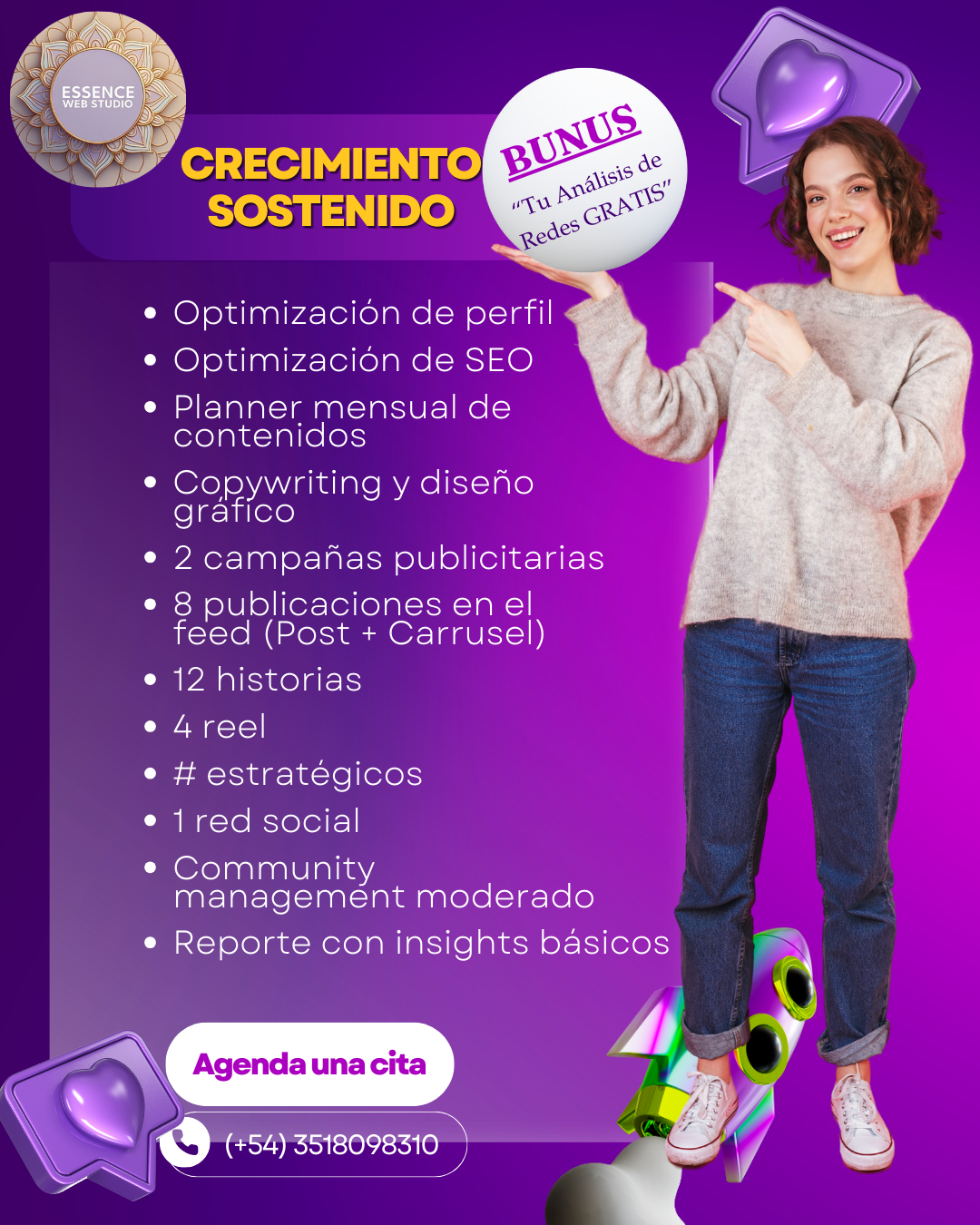 Plan Crecimiento Sostenido – Manejo de Redes Sociales